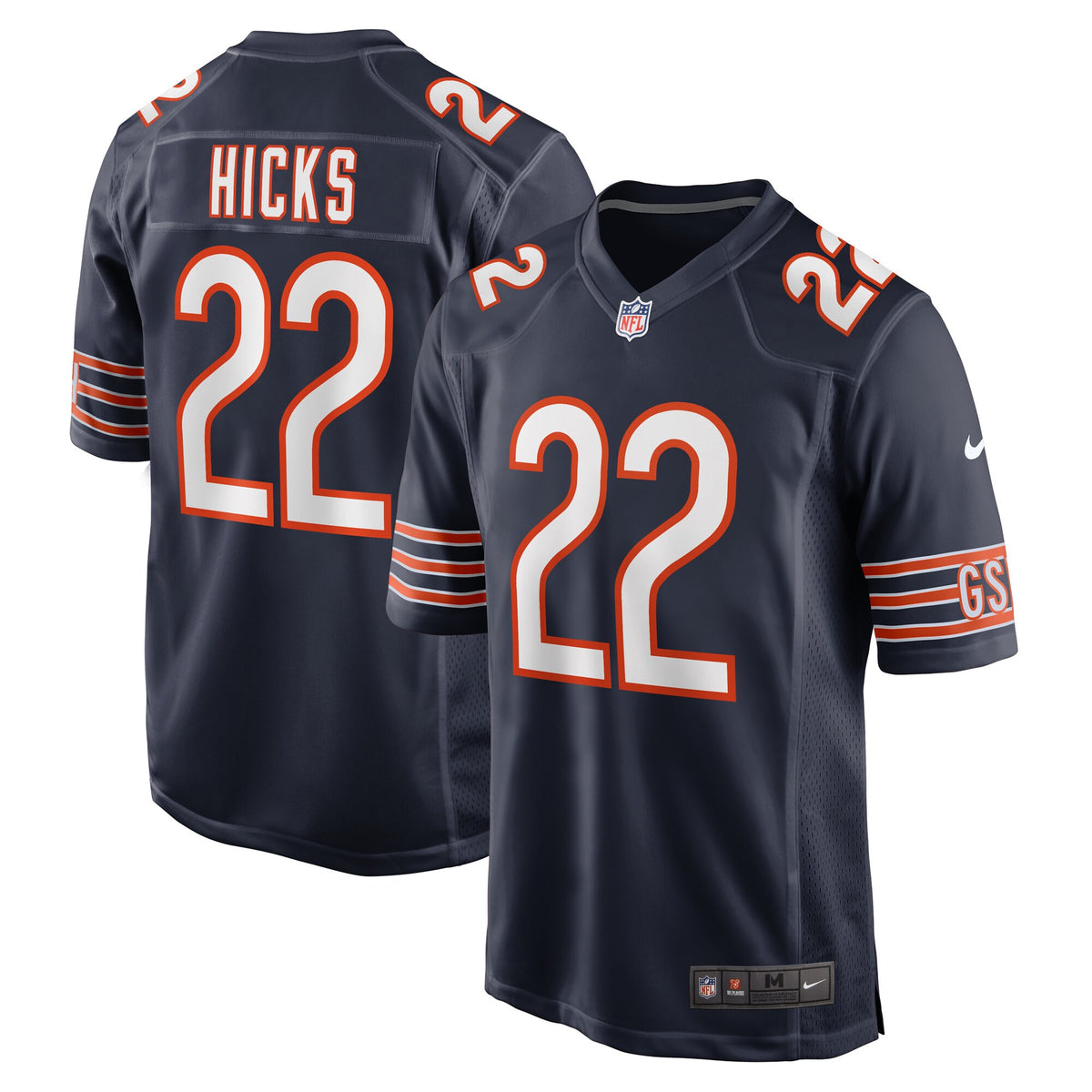 Elijah Hicks Chicago Bears navy jersey