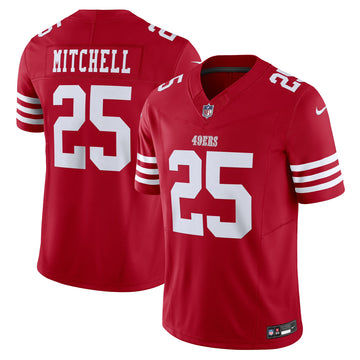 Elijah Mitchell San Francisco 49ers scarlet Vapor jersey