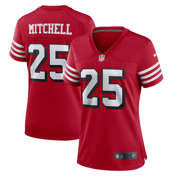 Elijah Mitchell San Francisco 49ers scarlet Alternate jersey