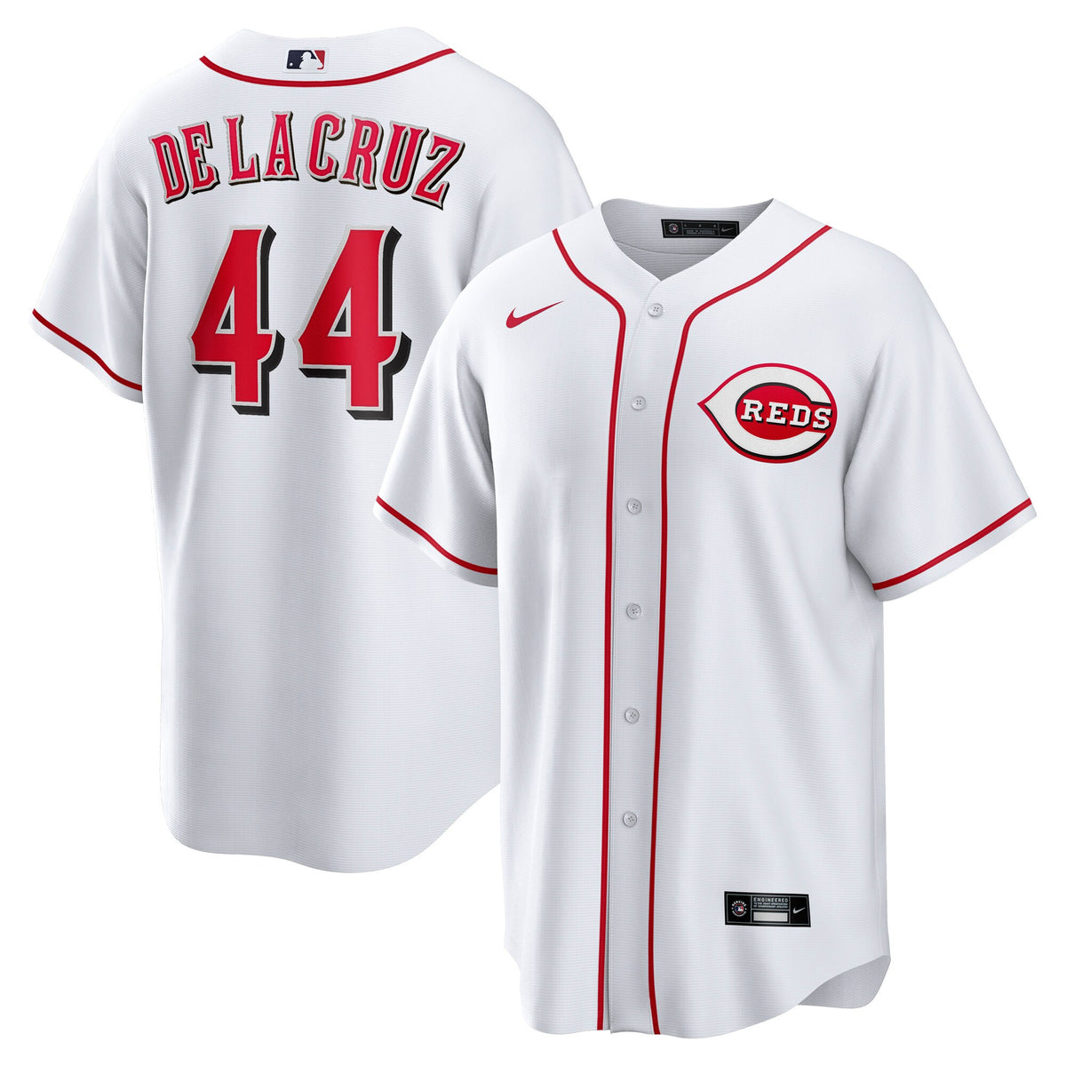 Elly De La Cruz Cincinnati Reds white Home jersey