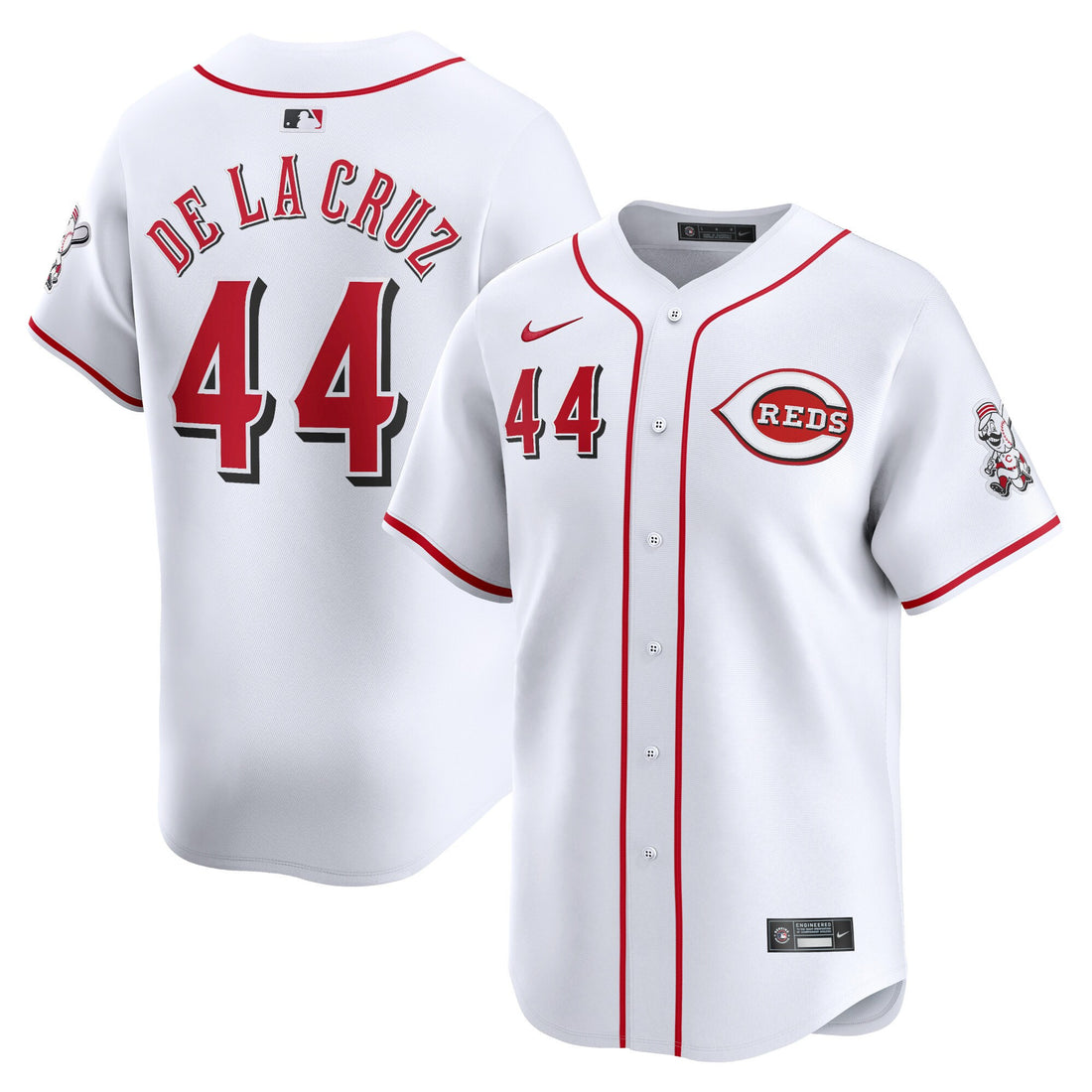 Elly De La Cruz Cincinnati Reds white Limited jersey