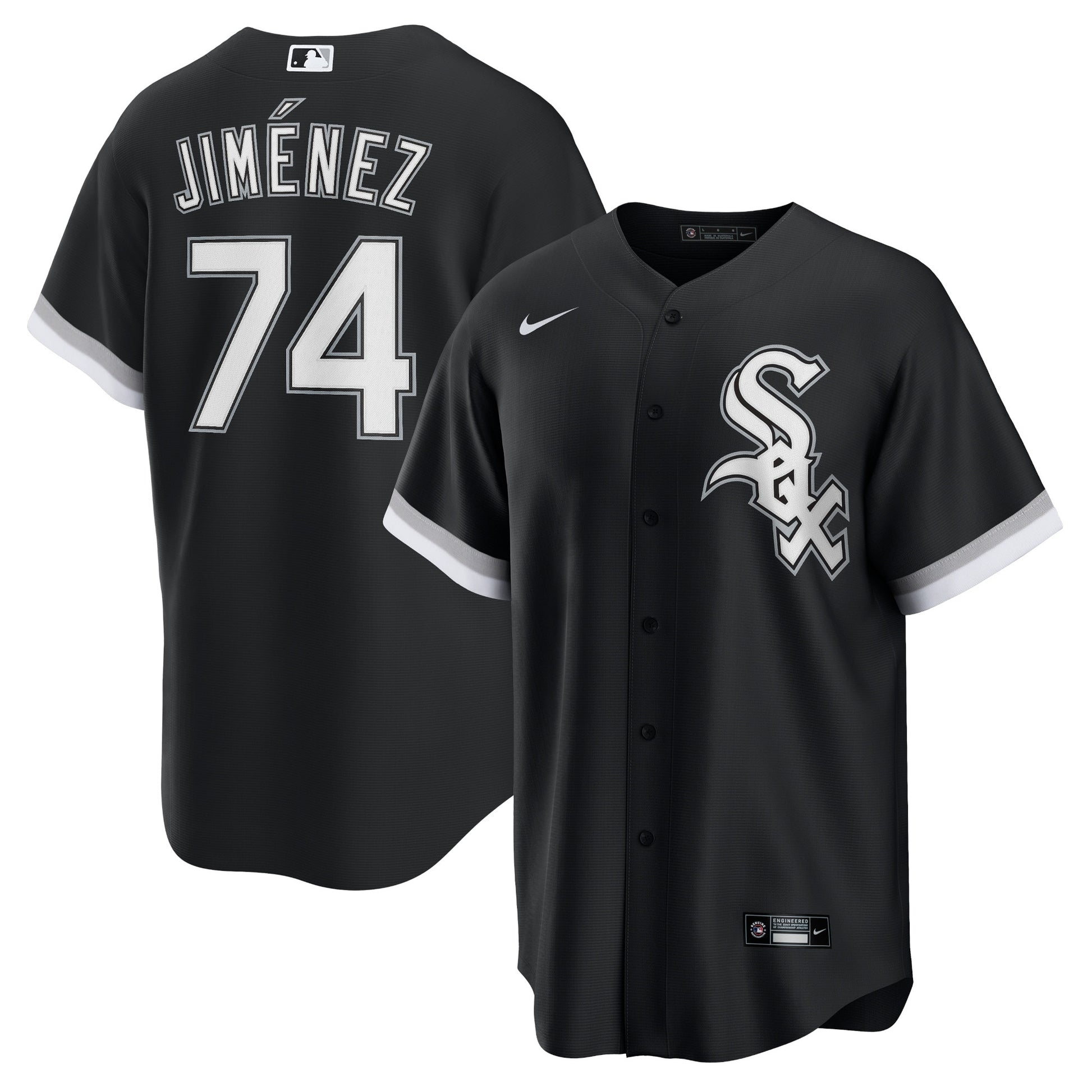 Eloy Jimenez Chicago White Sox black Alternate jersey
