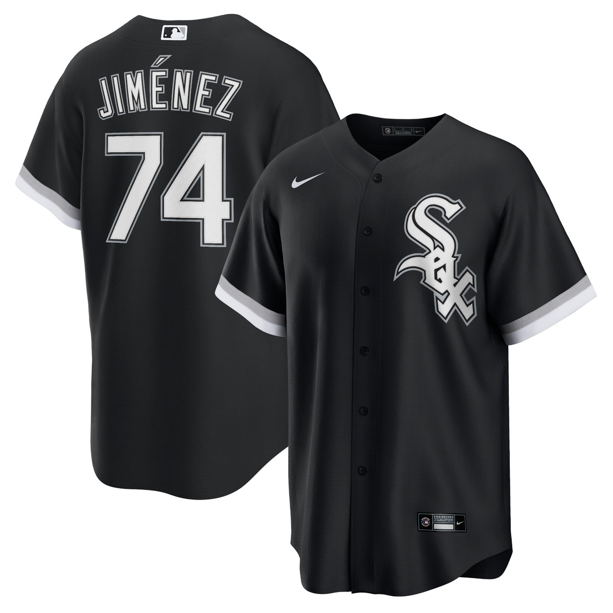 Eloy Jimenez Chicago White Sox black Alternate jersey