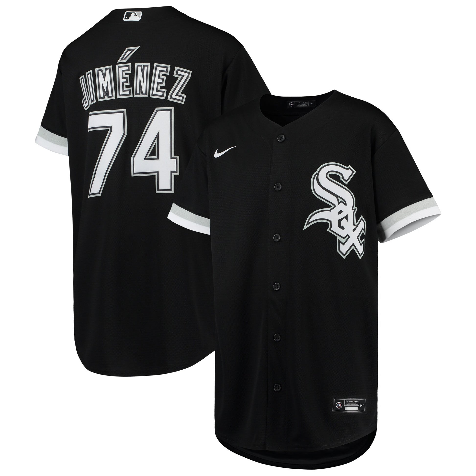 Eloy Jimenez Chicago White Sox black Alternate jersey