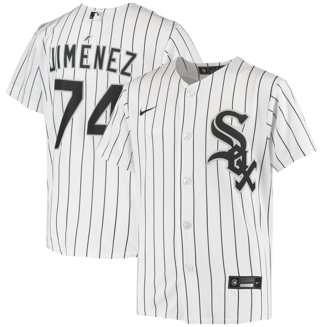 Eloy Jimenez Chicago White Sox white Alternate jersey