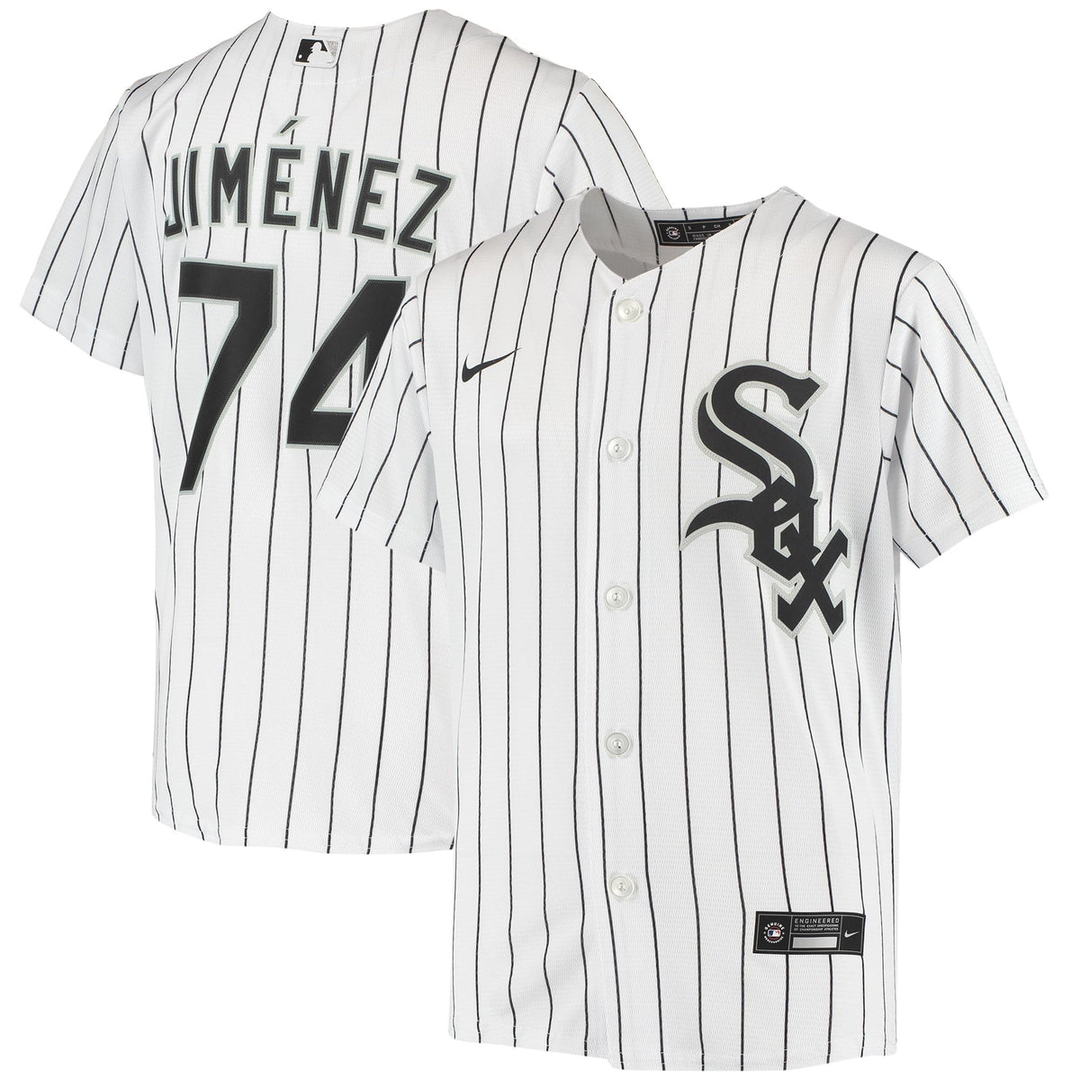 Eloy Jimenez Chicago White Sox white Alternate jersey