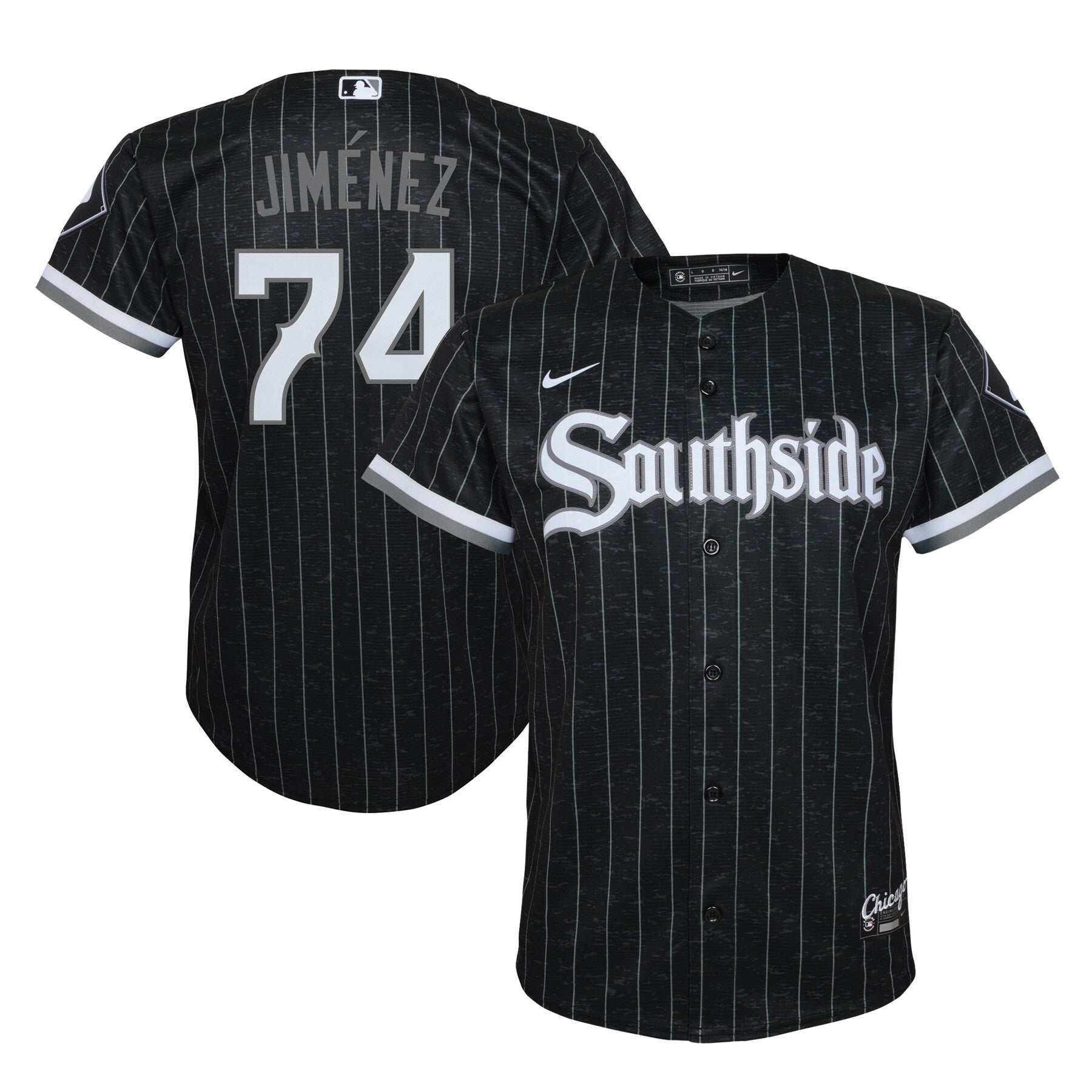 Eloy Jimenez Chicago White Sox black City Connect jersey