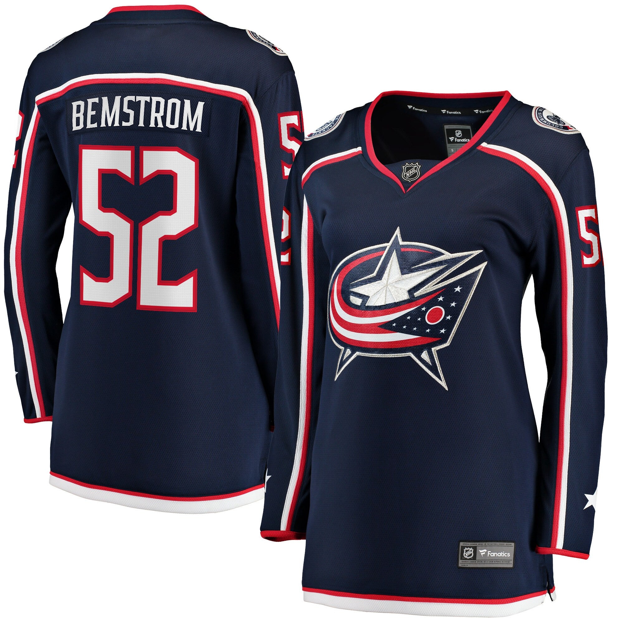 Emil Bemstrom Columbus Blue Jackets navy Home jersey
