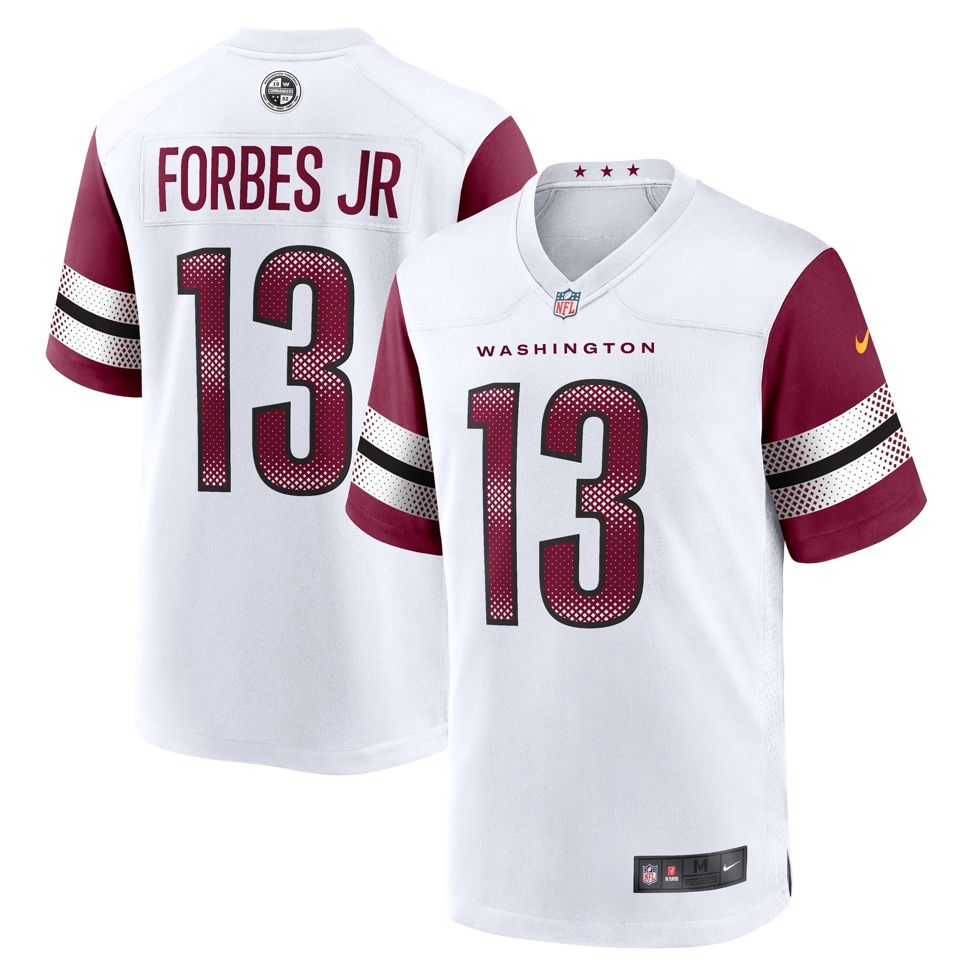 Emmanuel Forbes Jr Washington Commanders white Away jersey