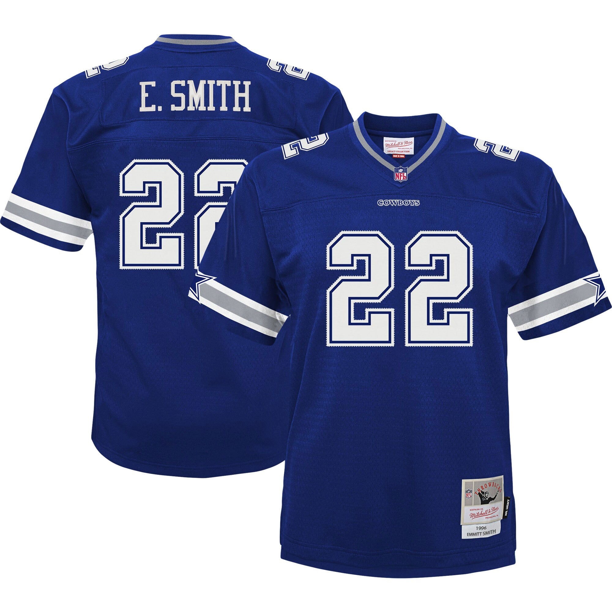 Emmitt Smith Dallas Cowboys navy jersey