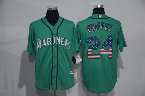 En's Ken Griffey Jr Seattle Mariners green Fashion jersey