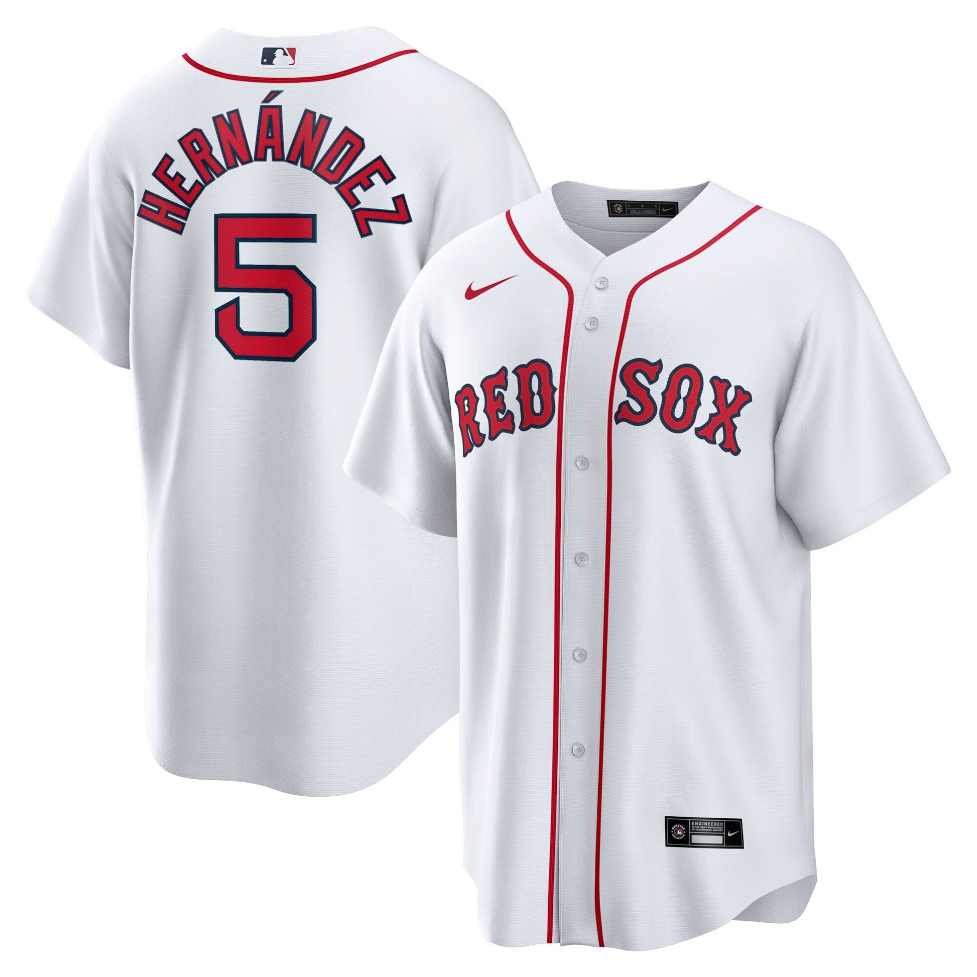 Enrique Hernandez Boston Red Sox white Home jersey