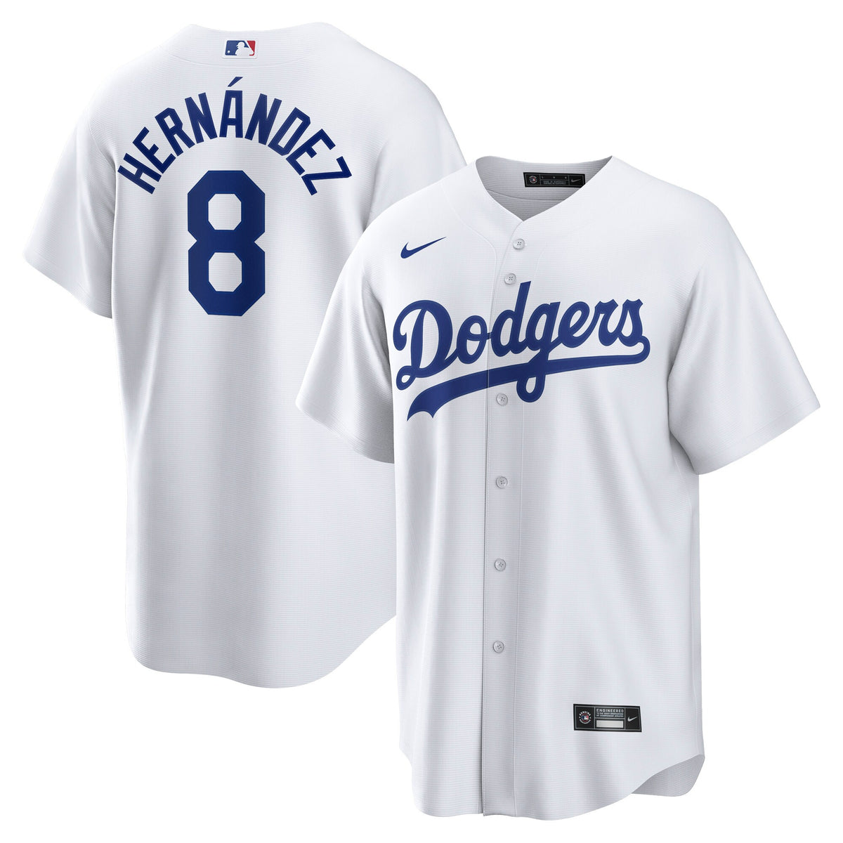 Enrique Hernandez Los Angeles Dodgers white Home jersey