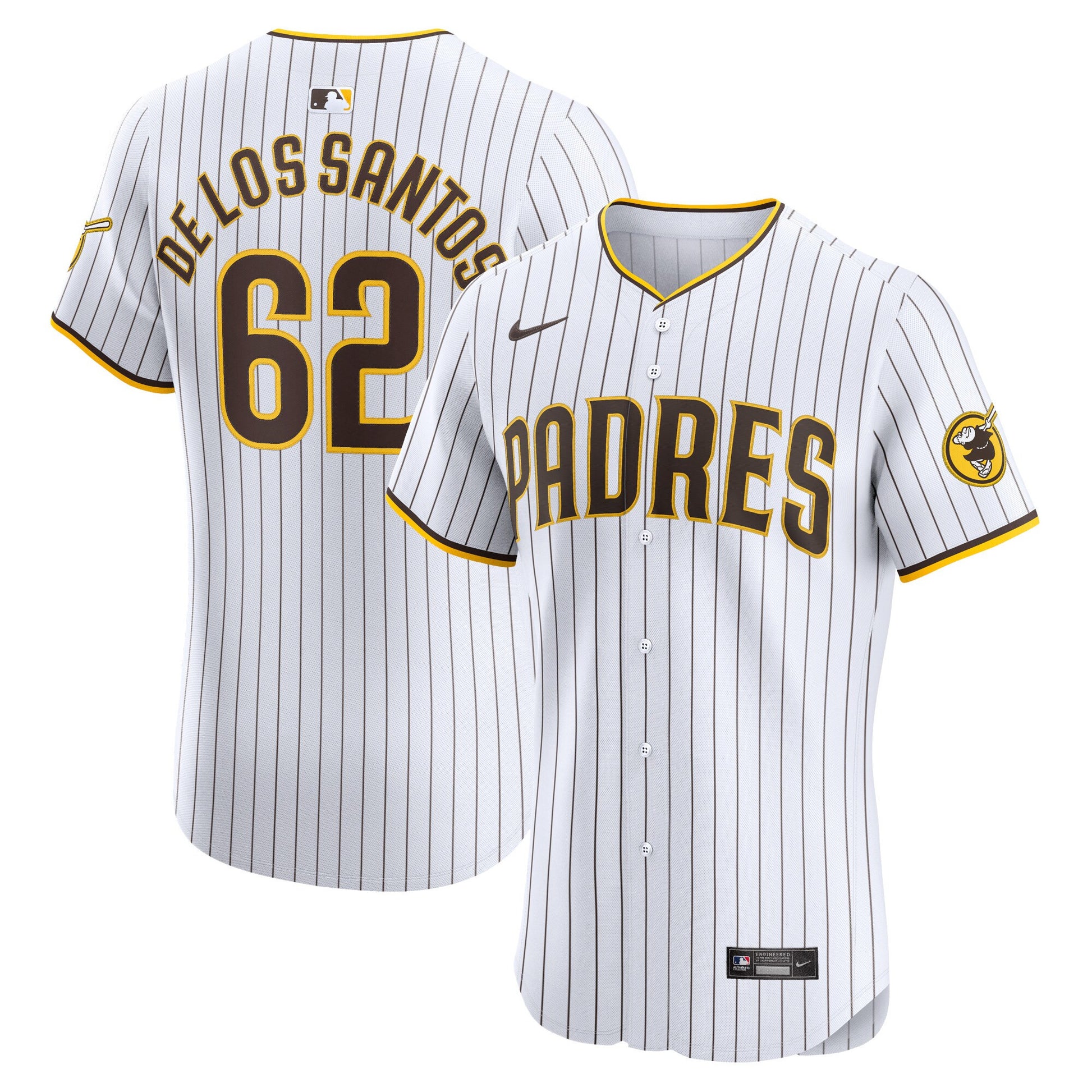 Enyel De Los Santos San Diego Padres white Elite jersey