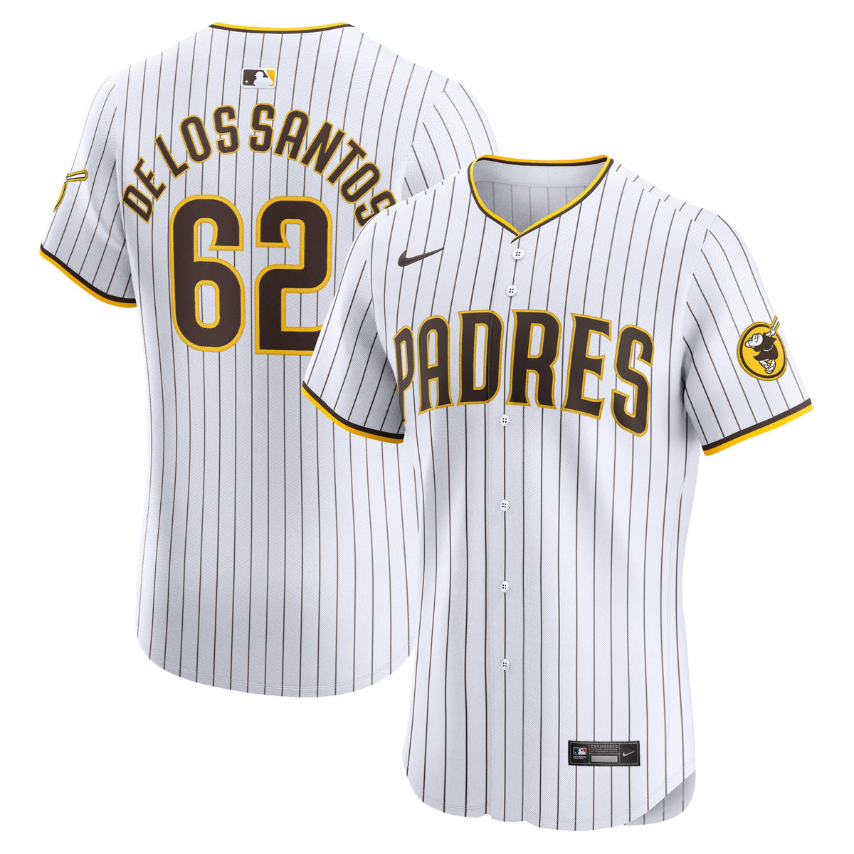 Enyel De Los Santos San Diego Padres white Elite jersey
