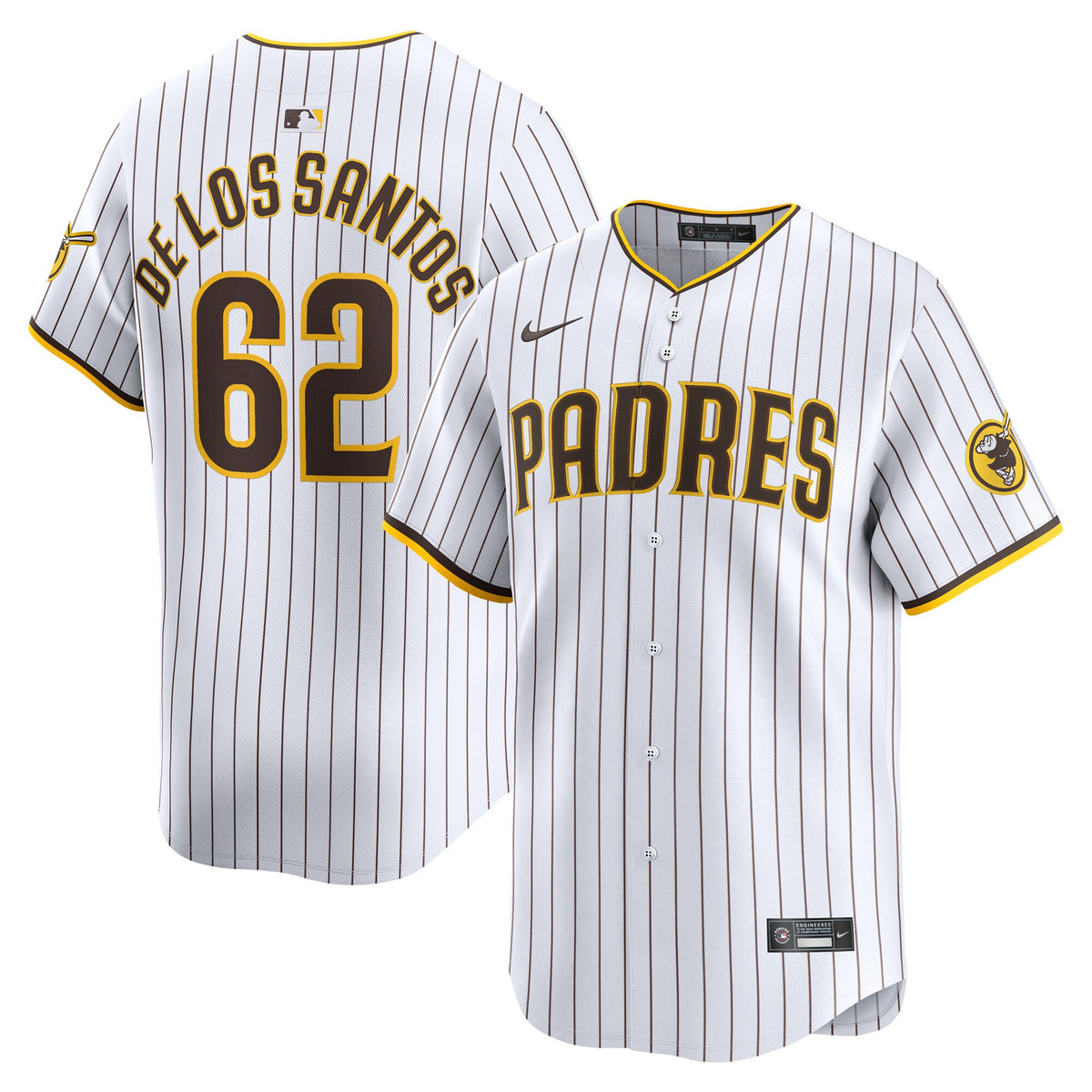 Enyel De Los Santos San Diego Padres white Limited jersey
