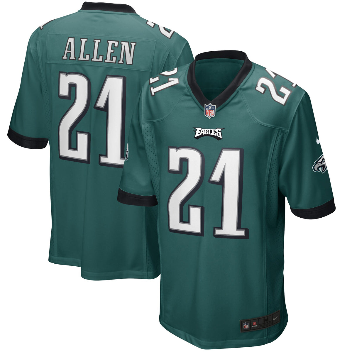 Eric Allen Philadelphia Eagles green Game jersey