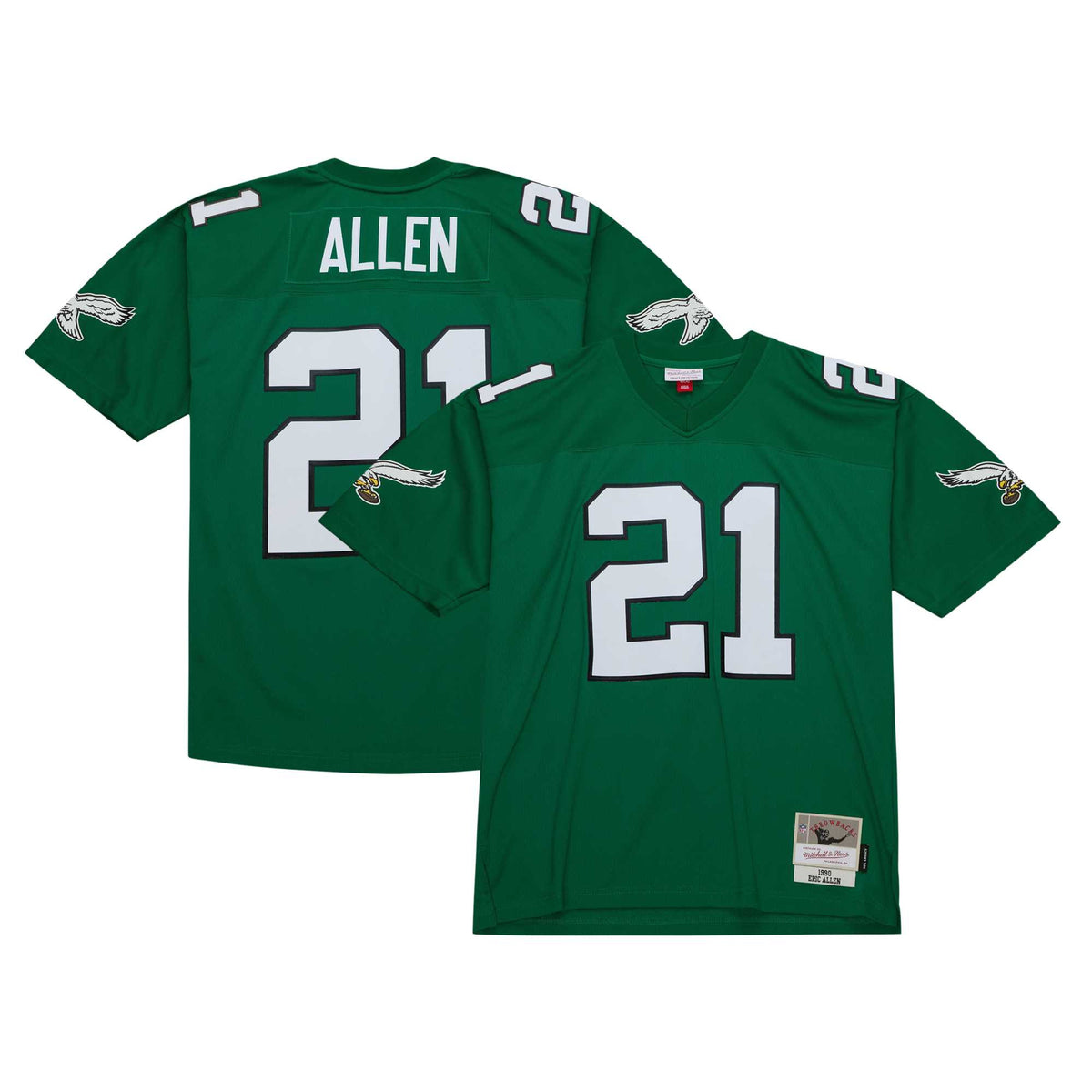 Eric Allen Philadelphia Eagles green jersey