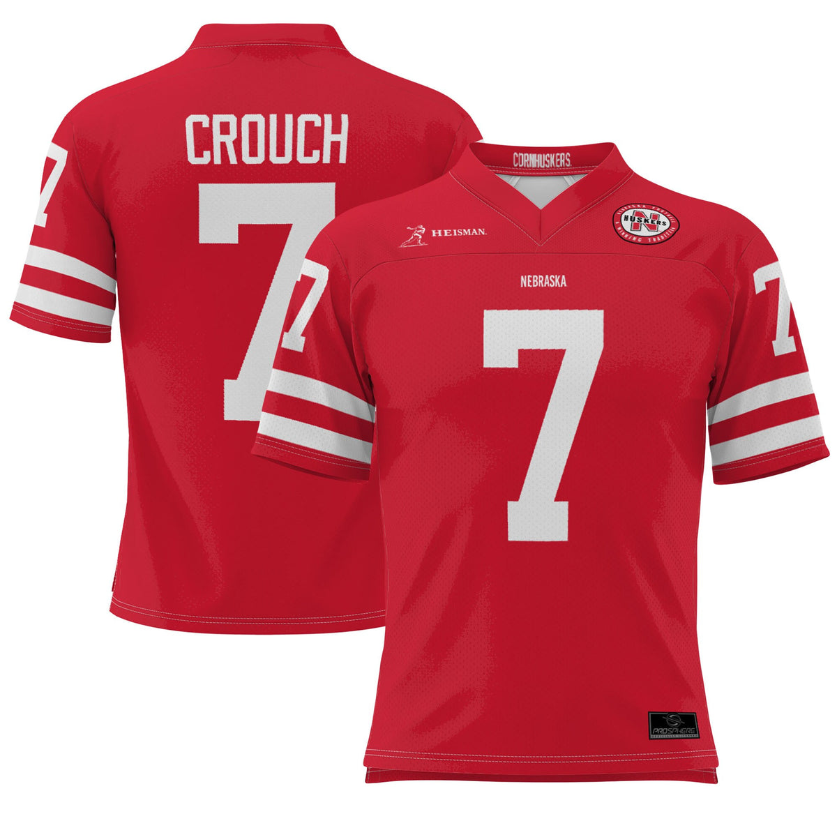 Eric Crouch Heisman Nebraska Huskers scarlet jersey
