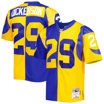 Eric Dickerson Los Angeles Rams royal Split jersey
