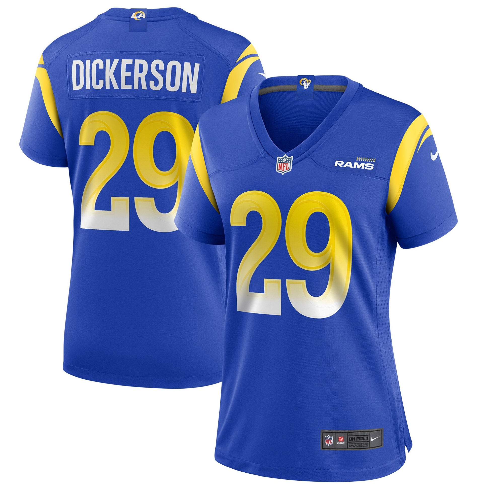 Eric Dickerson Los Angeles Rams royal Game jersey