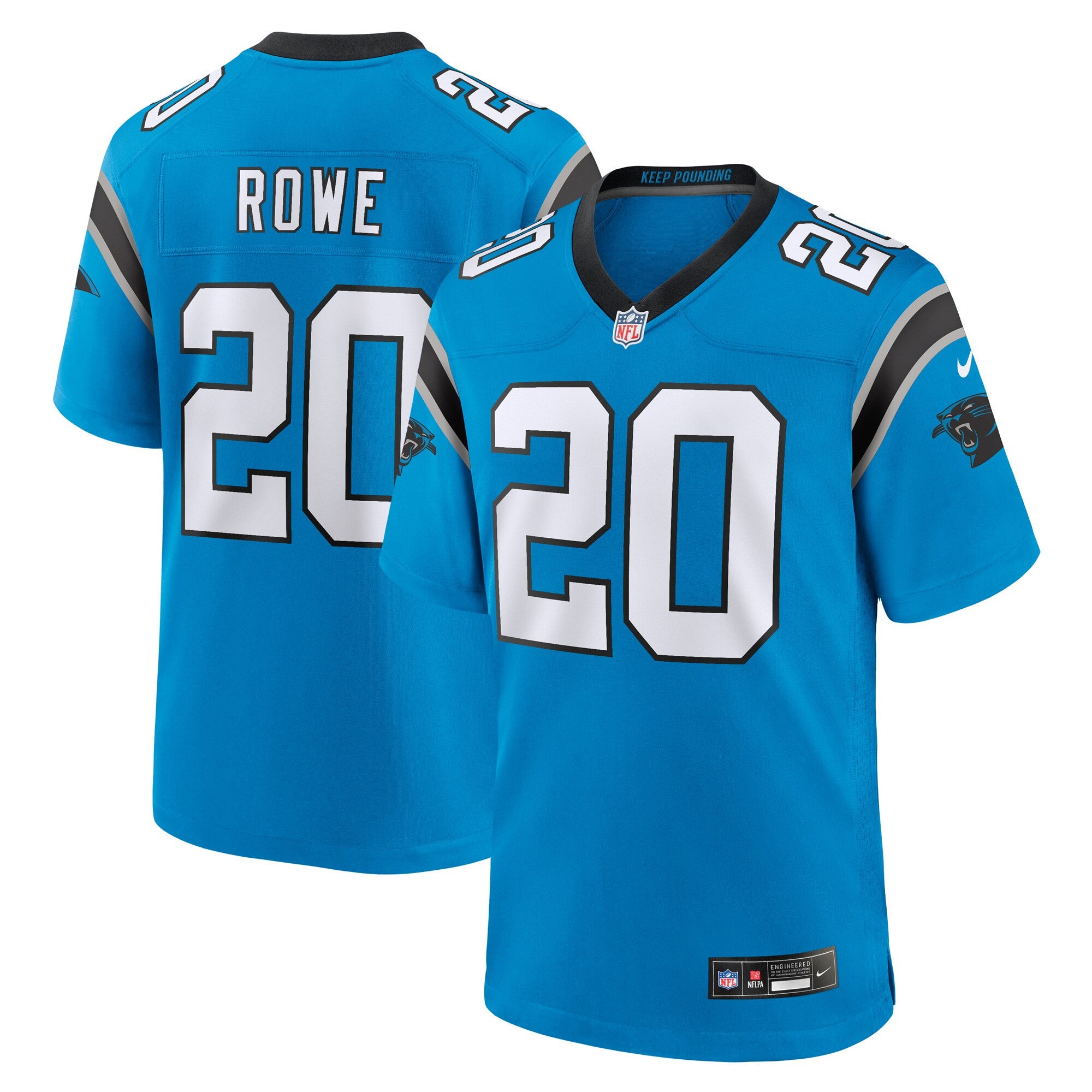 Eric Rowe Carolina Panthers blue Alternate jersey