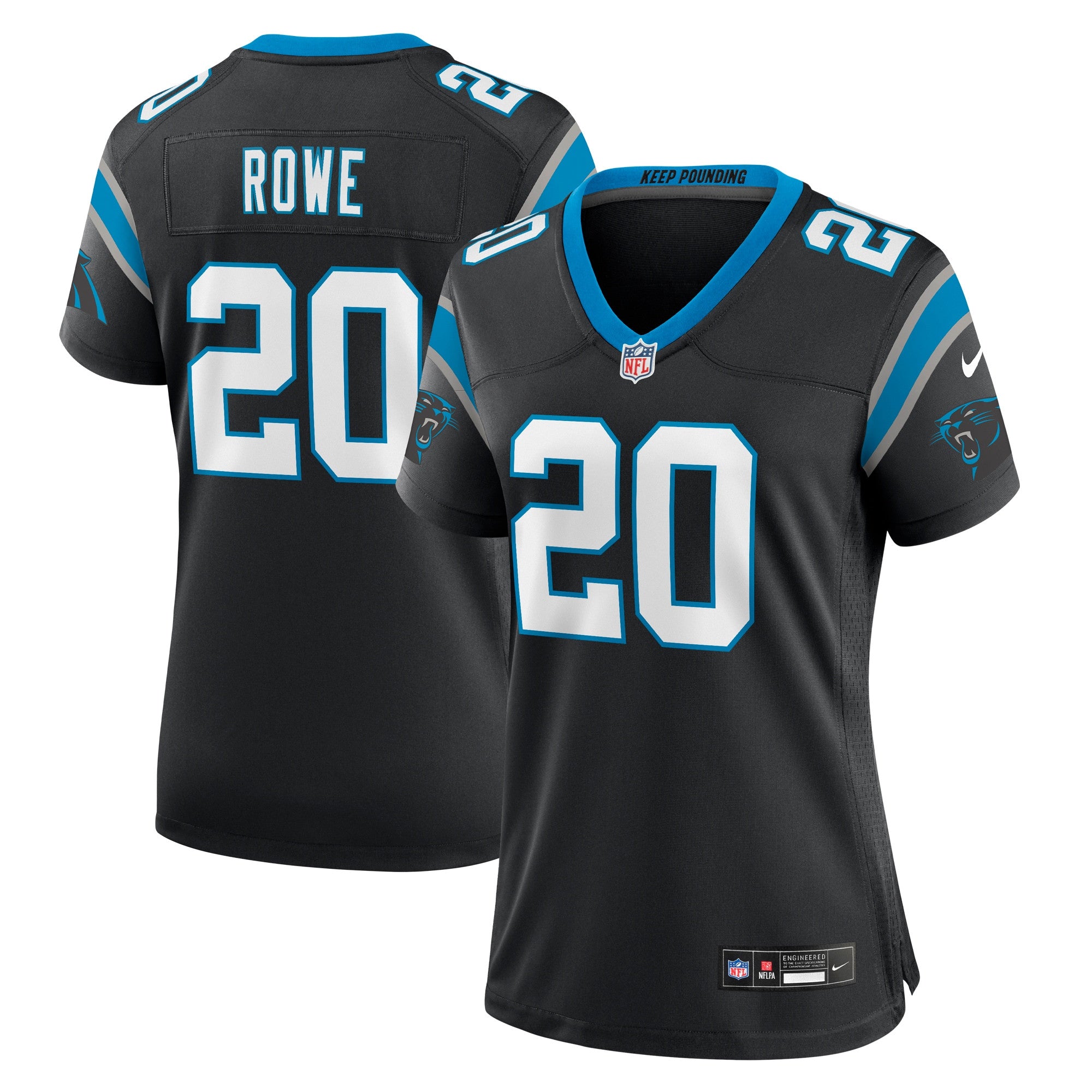 Eric Rowe Carolina Panthers black jersey