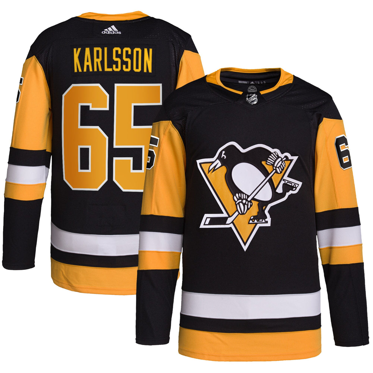 Erik Karlsson Pittsburgh Penguins black Home jersey