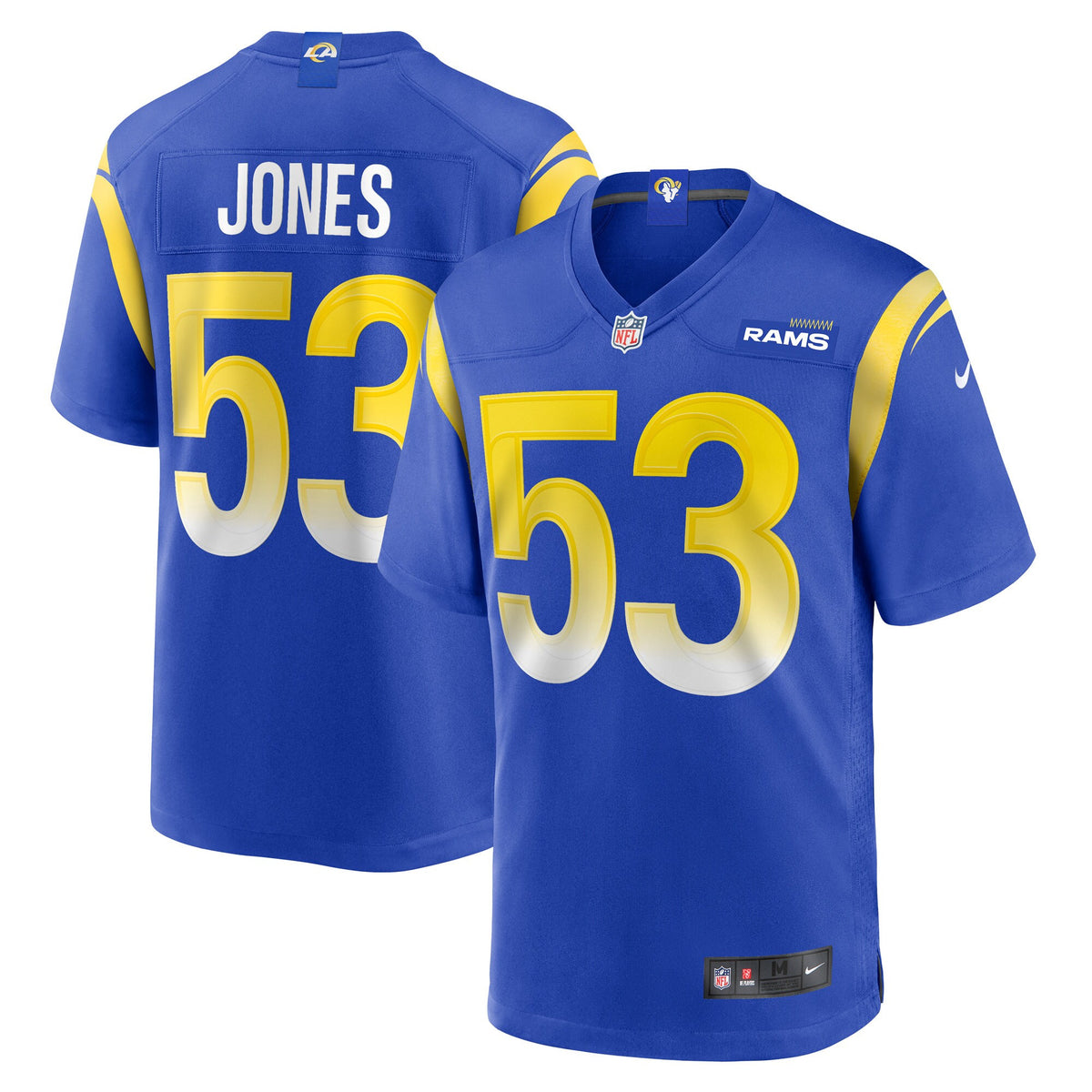 Ernest Jones Los Angeles Rams royal Game jersey