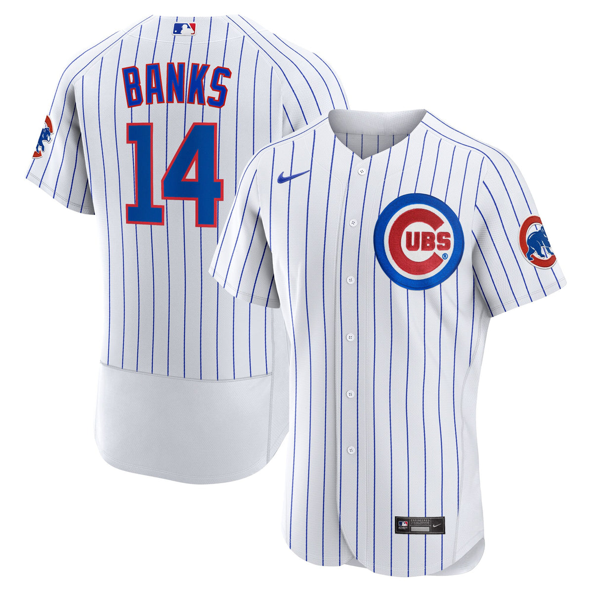 Ernie Banks Chicago Cubs white Home jersey