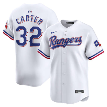 Evan Carter Texas Rangers white Limited jersey