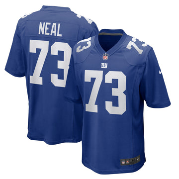 Evan Neal New York Giants royal jersey