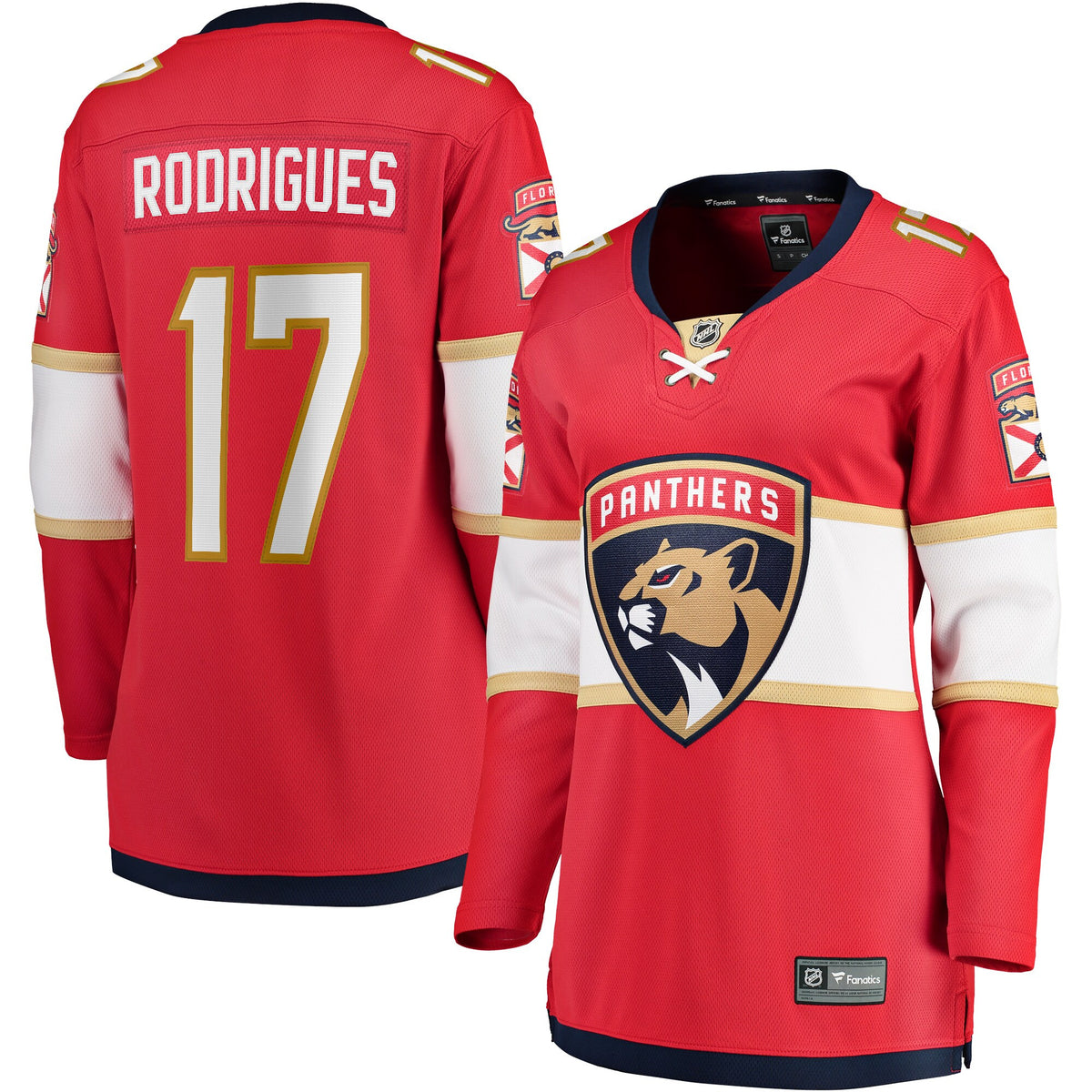 Evan Rodrigues Florida Panthers red Home jersey