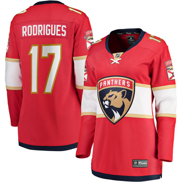 Evan Rodrigues Florida Panthers red Home jersey