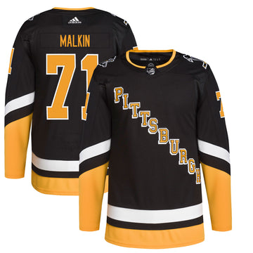 Evgeni Malkin Pittsburgh Penguins black Alternate jersey