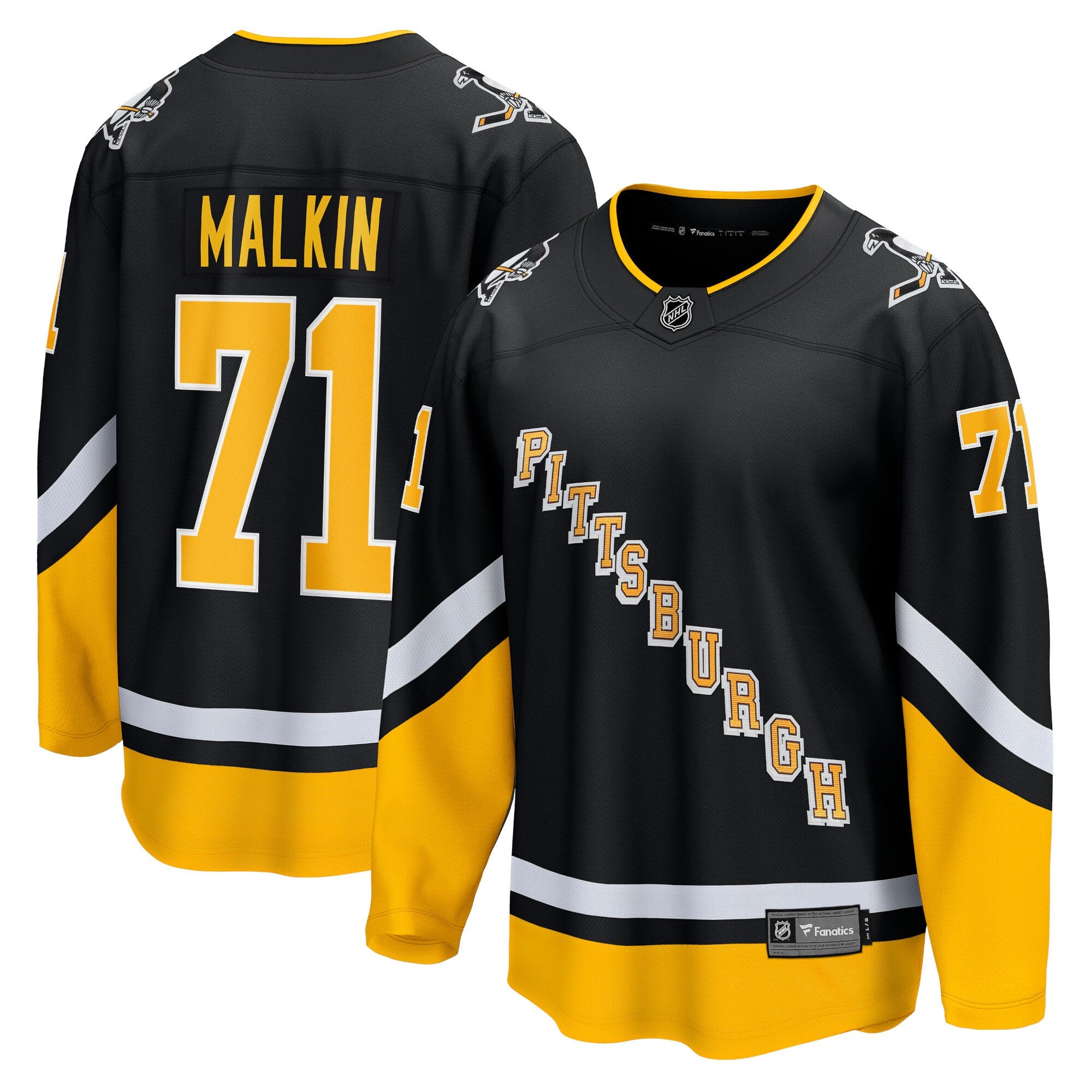 Evgeni Malkin Pittsburgh Penguins black Alternate jersey