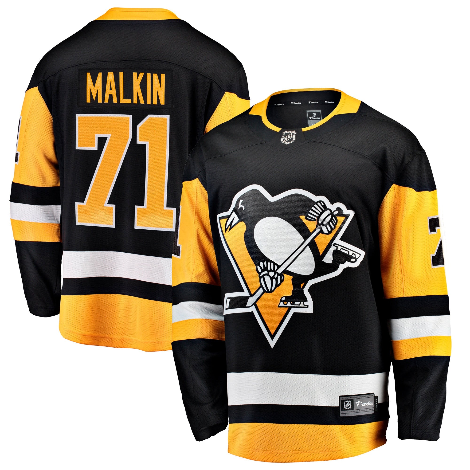 Evgeni Malkin Pittsburgh Penguins black Home jersey