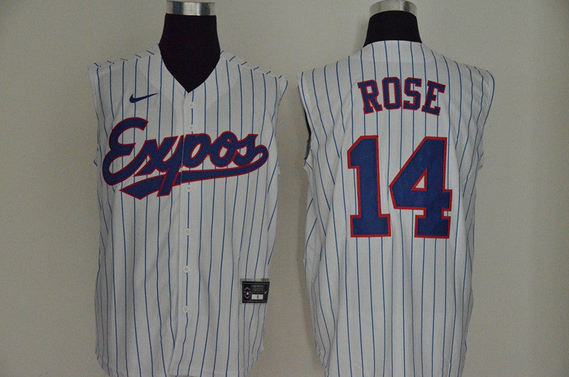 Pete Rose Washington Nationals white jersey