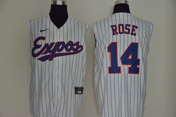 Pete Rose Washington Nationals white jersey