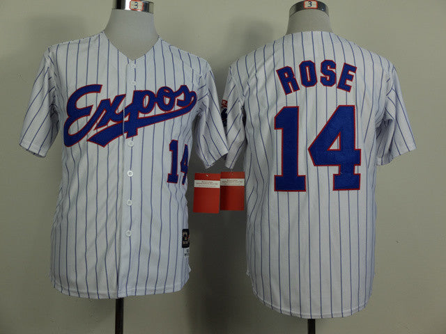 Rose Washington Nationals white Throwback jersey