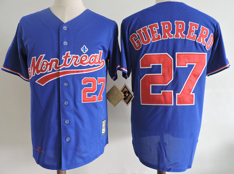 Vladimir Guerrero Washington Nationals blue Cooperstown jersey