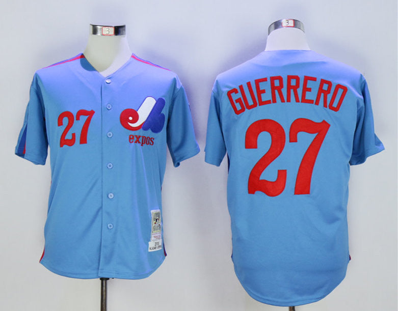 Vladimir Guerrero Washington Nationals blue Throwback jersey