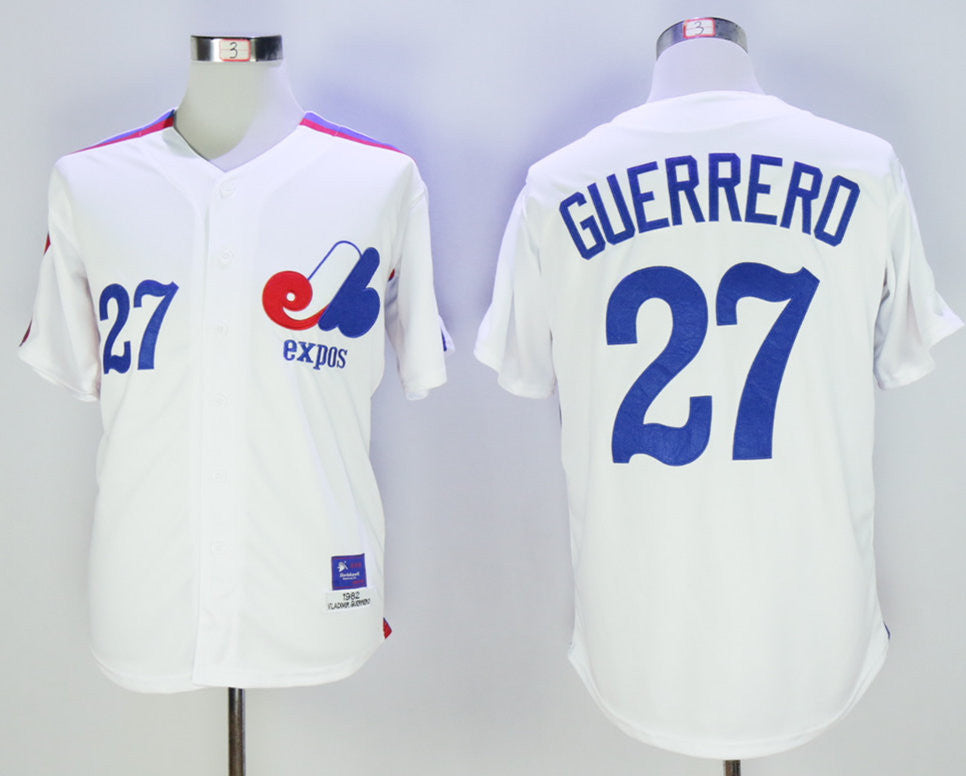 Vladimir Guerrero Washington Nationals white Throwback jersey