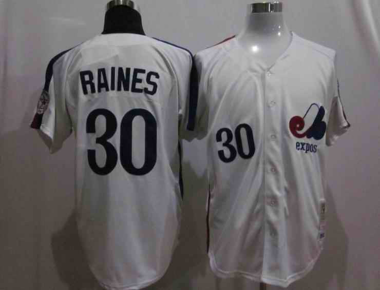 Tim Raines Washington Nationals white jersey