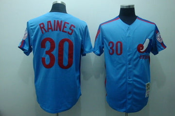 Tim Raines Washington Nationals blue Throwback jersey