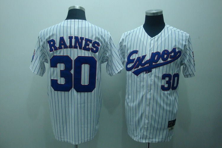 Tim Raines Washington Nationals white Throwback jersey