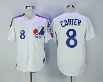 Gary Carter Washington Nationals white Throwback jersey