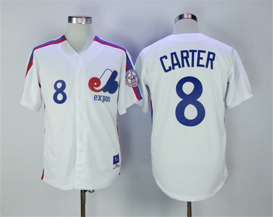 Gary Carter Washington Nationals white Throwback jersey