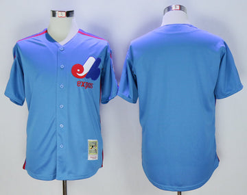 Custom Washington Nationals blue Throwback jersey