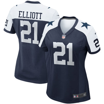 Ezekiel Elliott Dallas Cowboys navy Game jersey